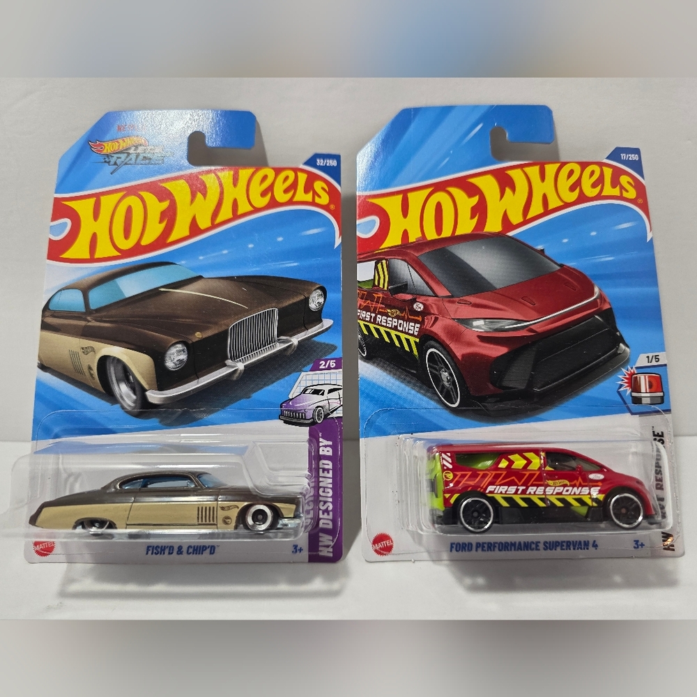 * Special Offer* Hot Wheels Treasure Hunt Fish'd n Chip'd Ford Supervan 4